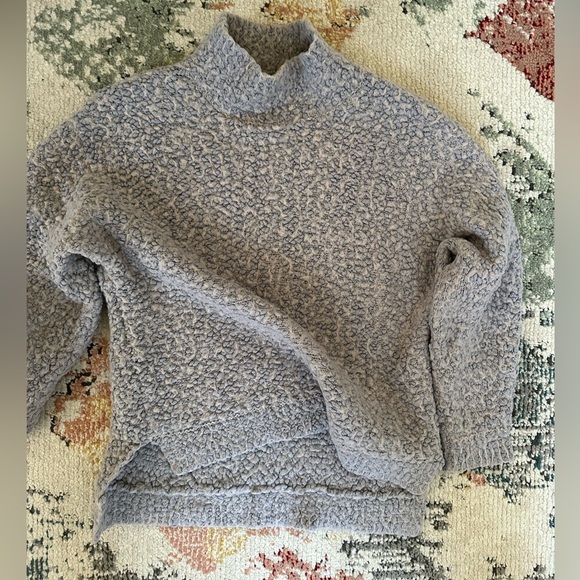 Gray Oversized Cowl Neck Sweater - Picture 3 of 15